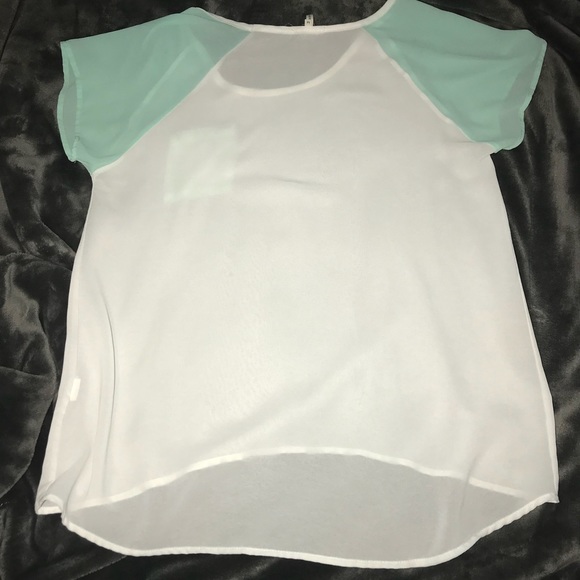 Pacsun Sheer Baseball Hi-Low Top - Picture 2 of 5